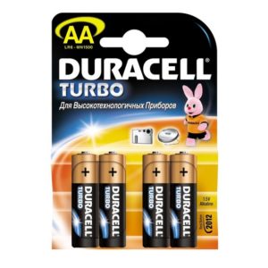 Эл-т питания DURACELL R6 BP4 TURBO