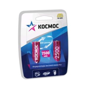 Аккумулятор КОСМОС NI-MH 2500mAh BL2