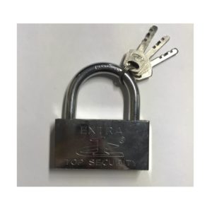 Замок навесной кубик хром 80мм 806