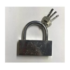 Замок навесной кубик хром 90мм 906