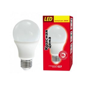 Лампа КРАСНАЯ ЦЕНА А60 6W E27 3000