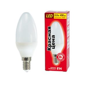 Лампа КРАСНАЯ ЦЕНА B35 5.5W E14 3000
