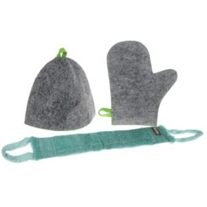Набор д/бани шапка/рук/моч Б32323