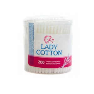 Lady Cotton ватные палоч.в банке200