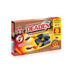 Ловушка д/тараканов DEADEX 6шт