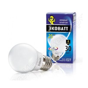 Свет.ECOWATT A50 230B 4W/30/4000 E27