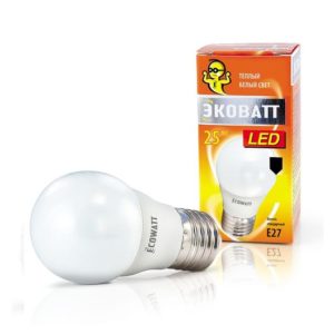 Свет.ECOWATT P45 230B 4.7W/40/2700 E27
