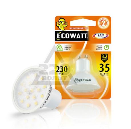 Свет.ECOWATT GU10 230B 3.2W/35/2700