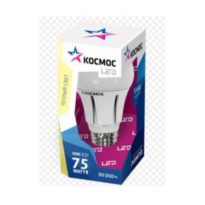 Лампа КОСМОС LED 10W A60 E27 3000