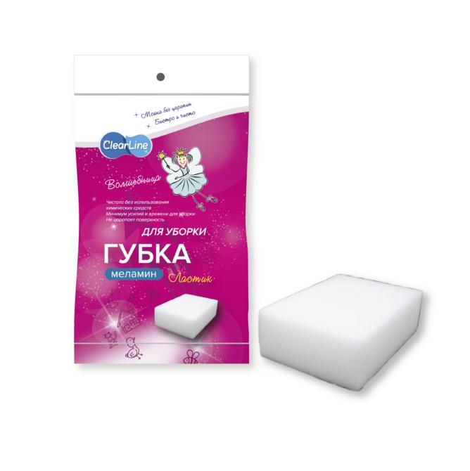 Меламиновая губка Волшебница,clear