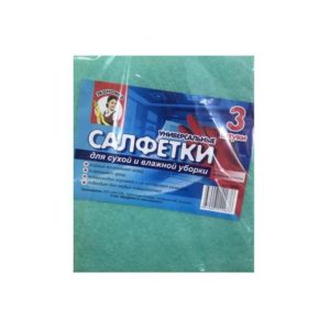 Экономка вискозные салфетки 3шт 30*38см 20008
