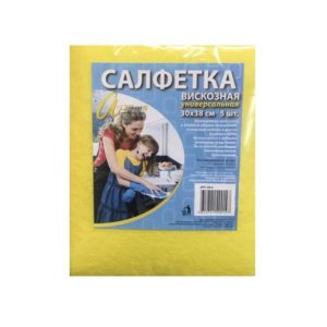 Экономка вискозные салфетки 5шт 30*38см 20009