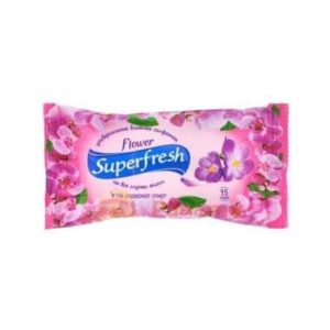 SuperFresh Салфетка влаж.Flower 15шт