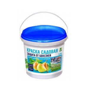 Краска акриловая садовая 1.5кг бел
