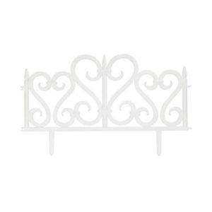 Садов. ограждение АЖУРНОЕ 4шт 240см БЕЛЫЙ