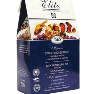 ELITE NATURUL соль с пеной для ванн 500гр морской
