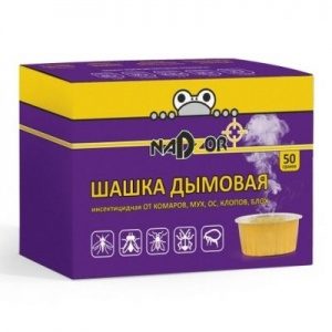 Дымовая шашка от насекомых вредителей 50гр NADZOR