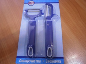 Набор овощечистка Экономка 0205 аст