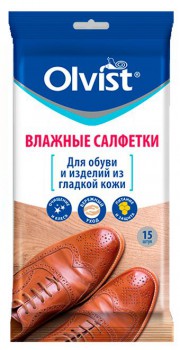 Влажные салфетки для кладкой кожи 15шт OLVIST