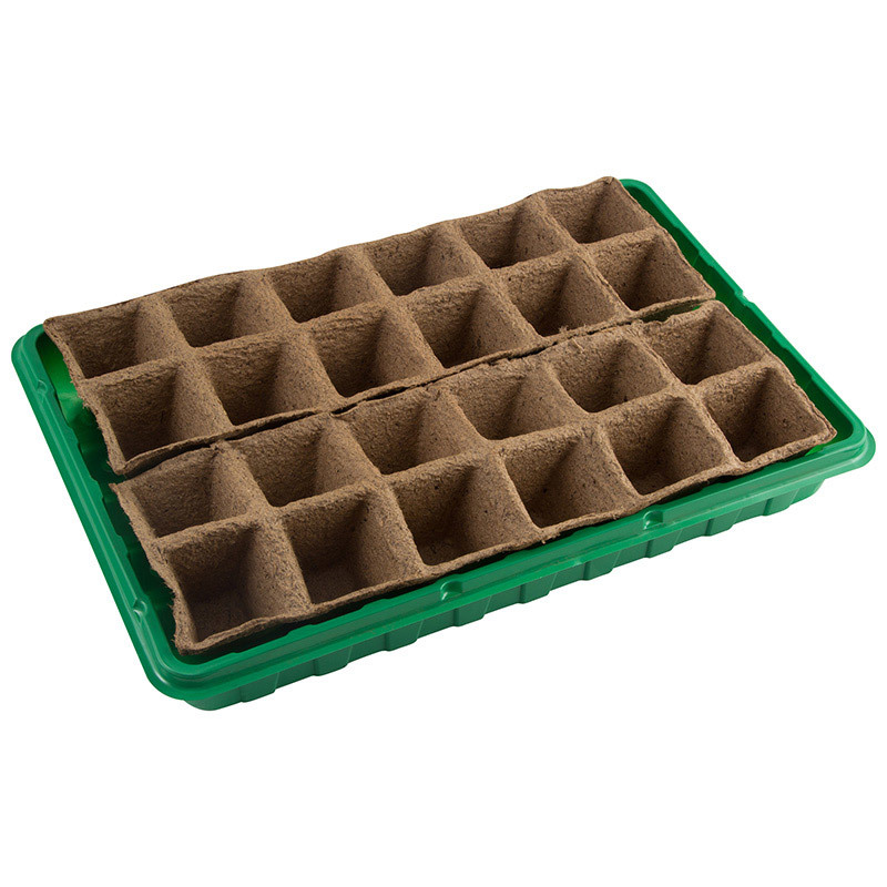 Минипарник 24 ячеек 2*12 торфяных кассеты 183862