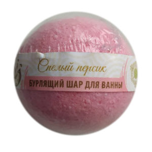 Бурлящий водяной шарик для ванной Спелый персик