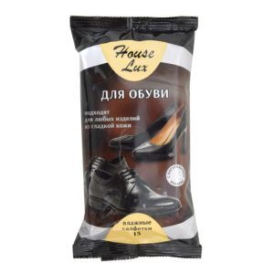 Салфетки влажные LUX 15шт для гладкой кожи обуви 48735