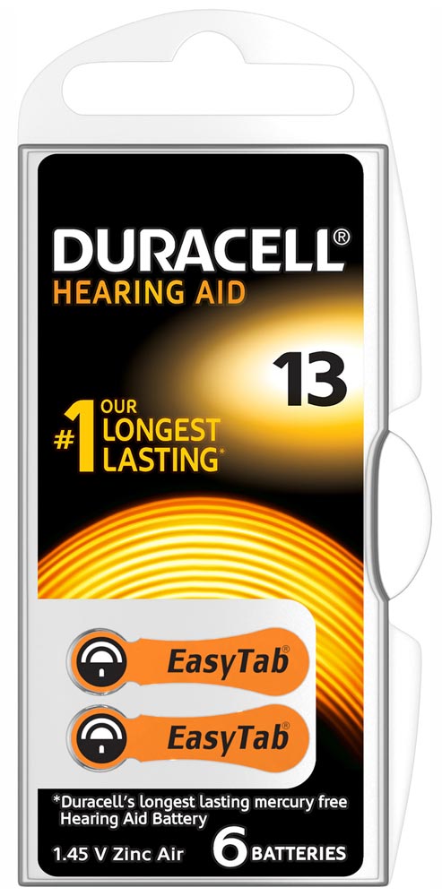Элемент питания для слуховых аппаратов DURACELL ZA13 PR48