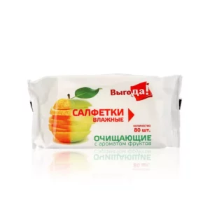 ВЫГОДА влажная салфетка ФРУКТ 15шт