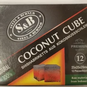 Уголь для кальяна S&B 12 кубиков 25*25*25