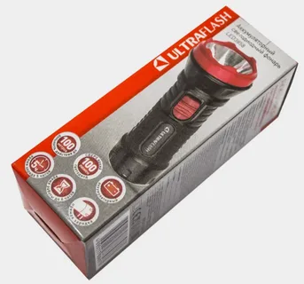 Фонарь ULTRAFLASH акк. LED 2реж 3858