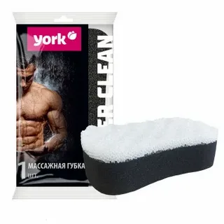Губка для тела Black&White YORK 1108