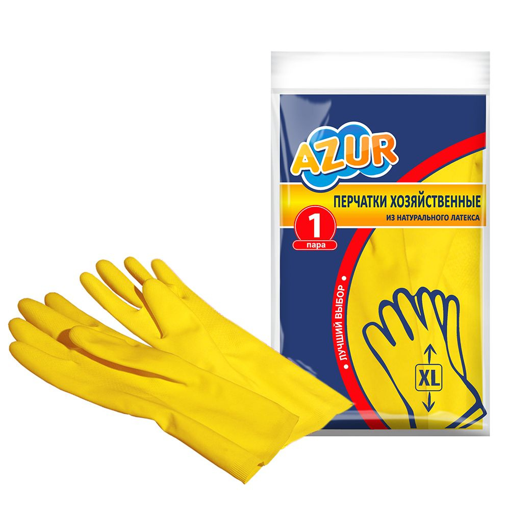AZUR перчатки резиновые XL 12пар 9210