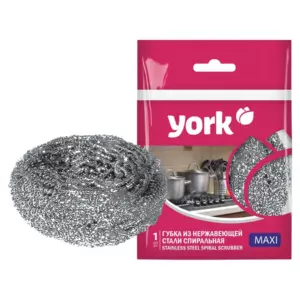 Губка стальная спираль МАКСИ YORK 30г арт.2010