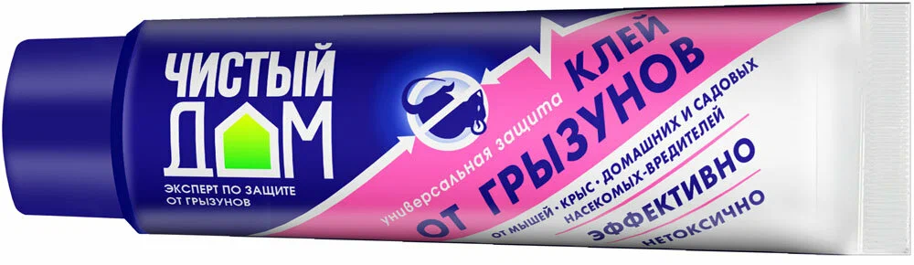 Чистый дом клей от грызунов 60гр