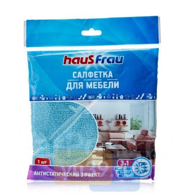 Haus Frau салфетка из микрофибры для мебели 30*30см 1шт