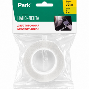 Нано-лента Park двусторонняя многоразовая 30мм 2м